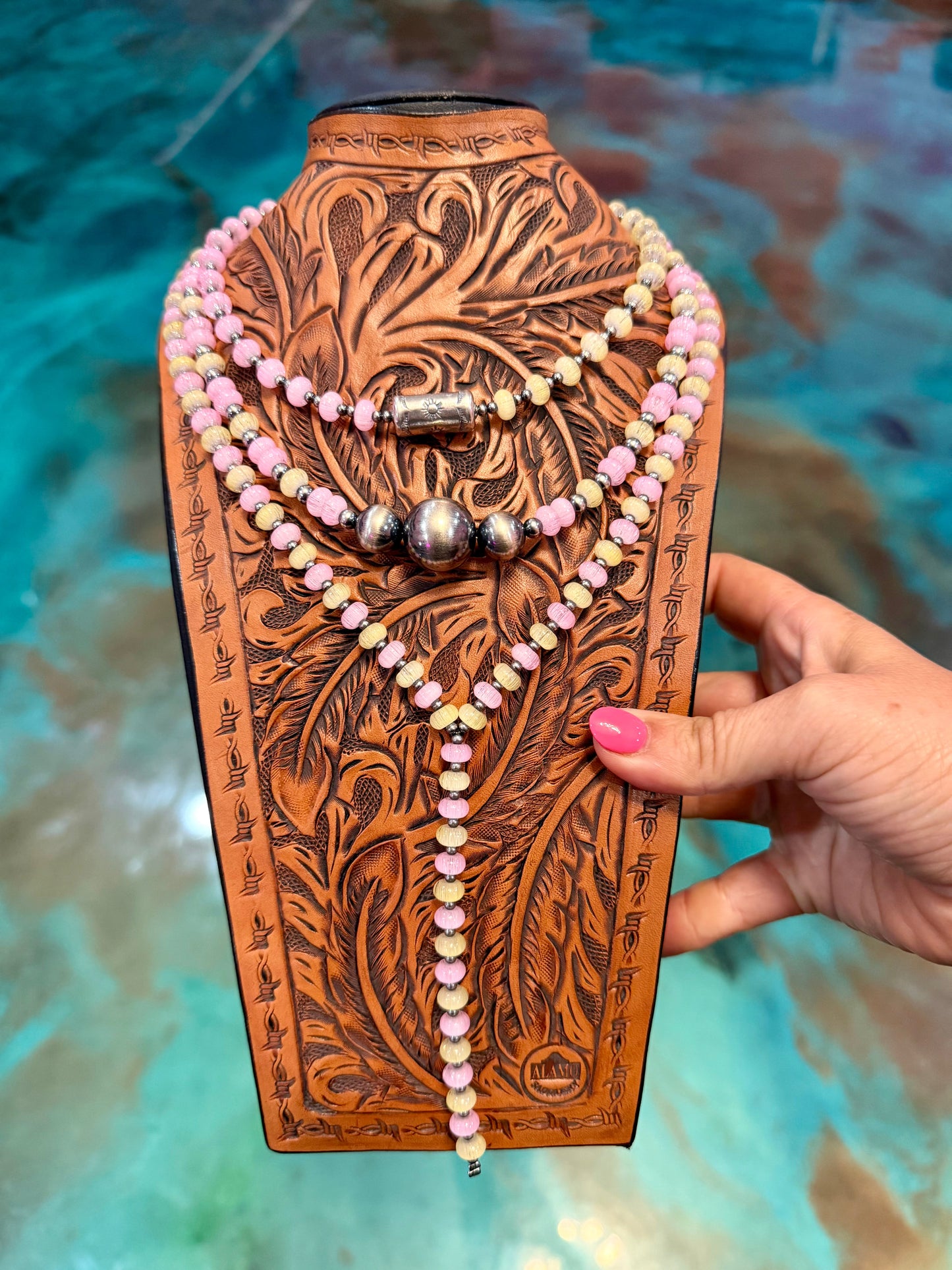Jaci Collection – Pink & Yellow Sterling Silver Necklaces