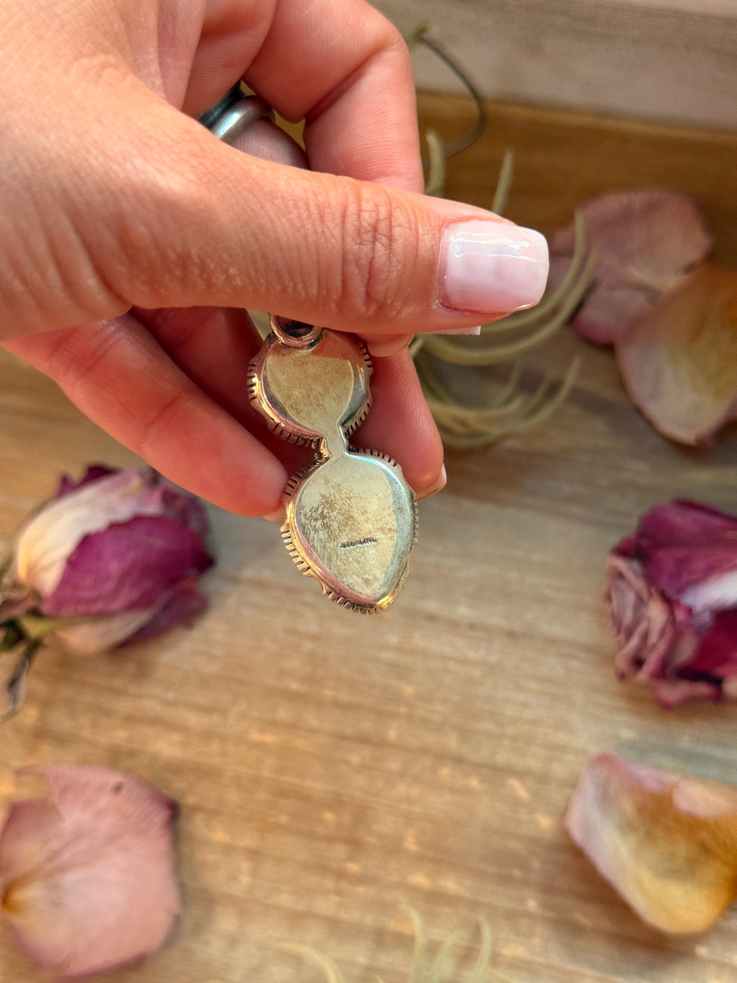 Kingman Turquoise Sterling Silver Pendant