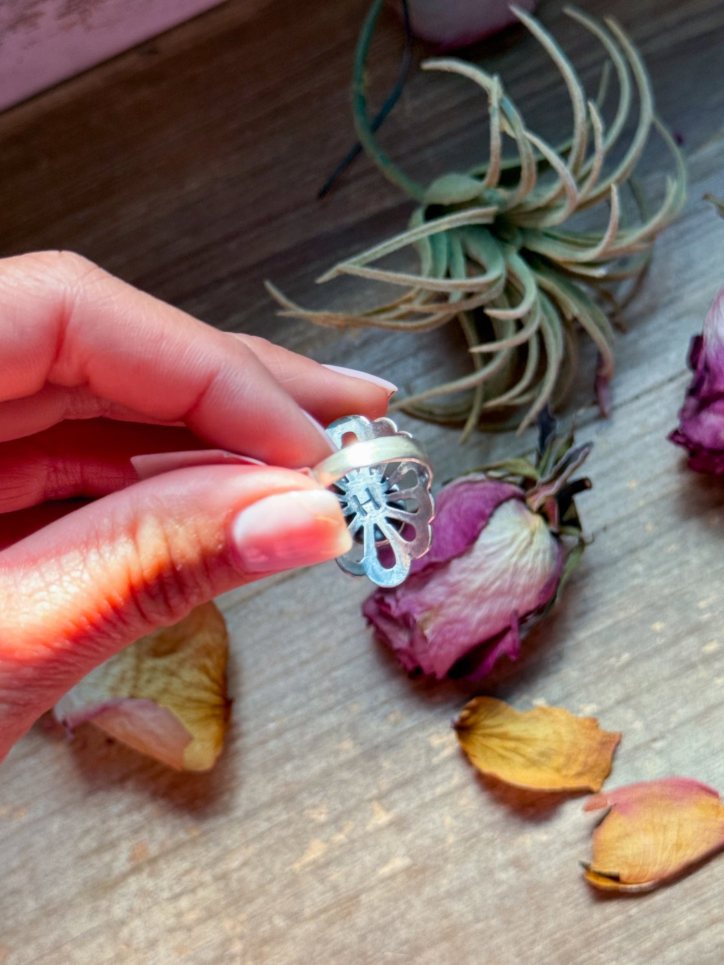 Black Onyx Sterling Silver Ring – Size 7