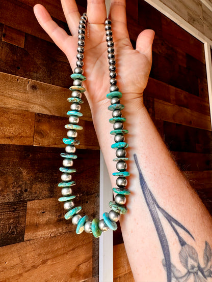 19 inch - NFR collection - sterling silver and turquoise