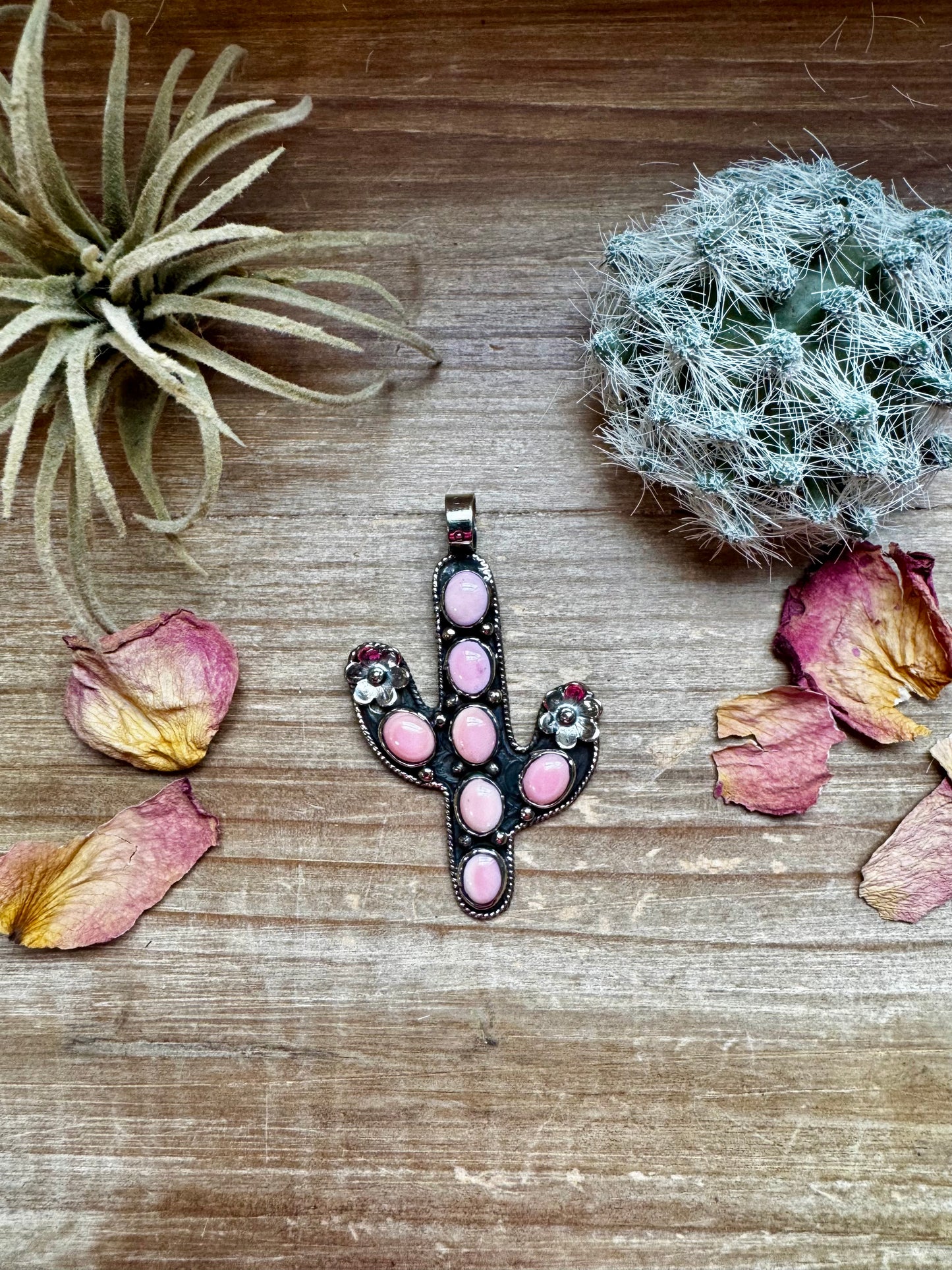 pink Conch Cactus Pendant