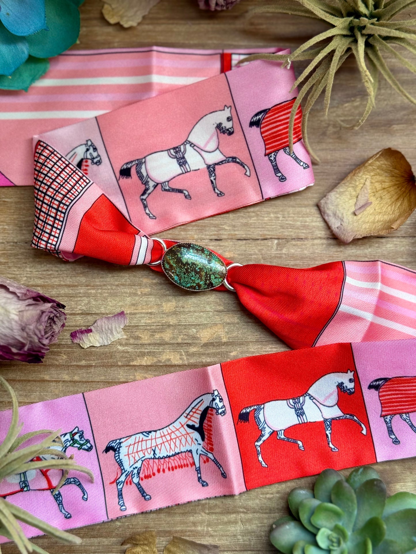 Turquoise Twilly Scarf Slide – Sterling Silver