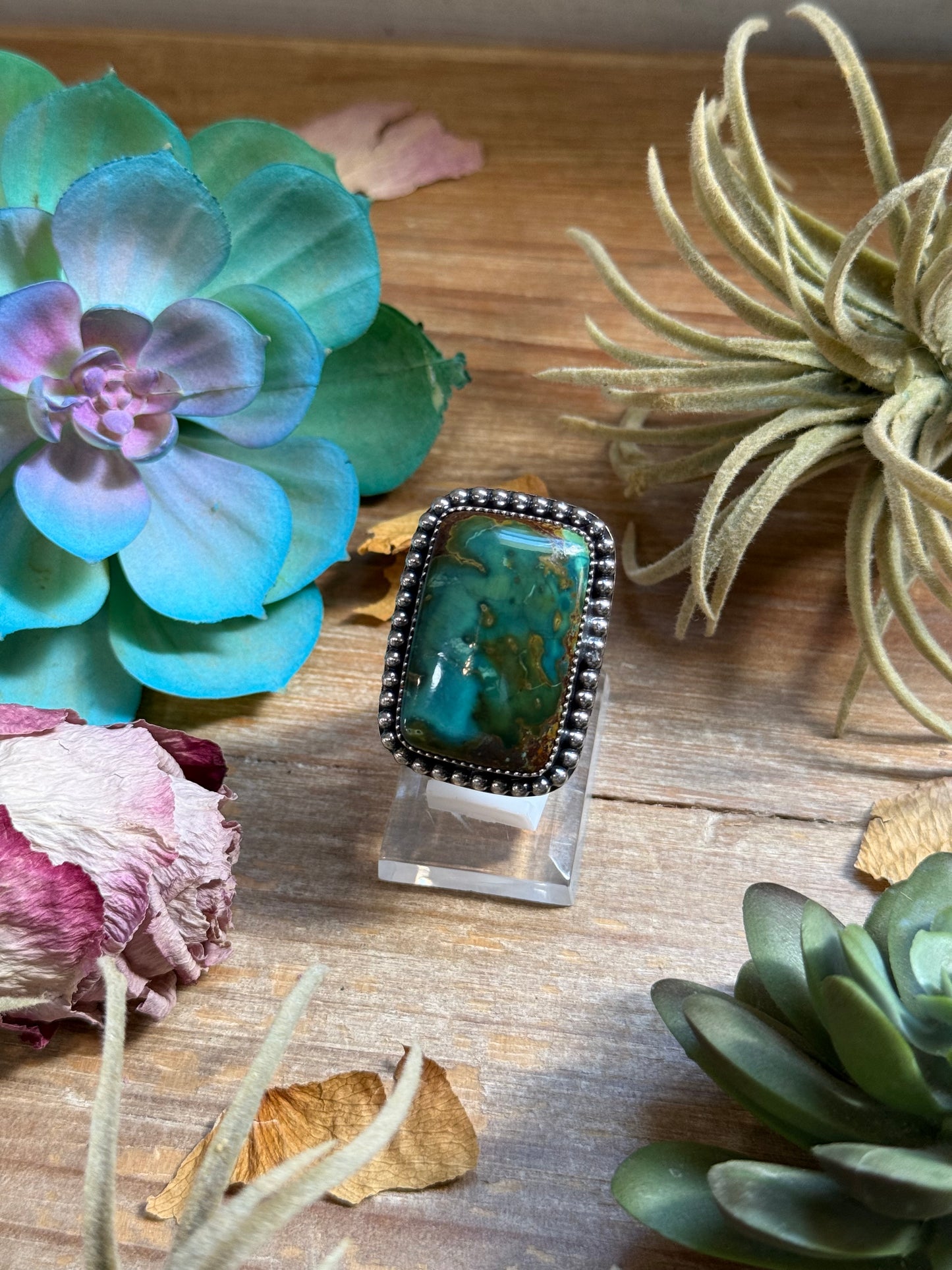 MJ Ring - Rectangle Turquoise Ring