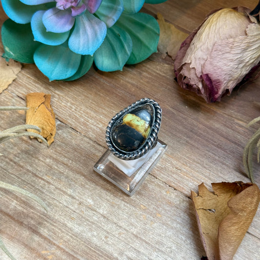 Mj Ring - Black Jack Teardrop Ring