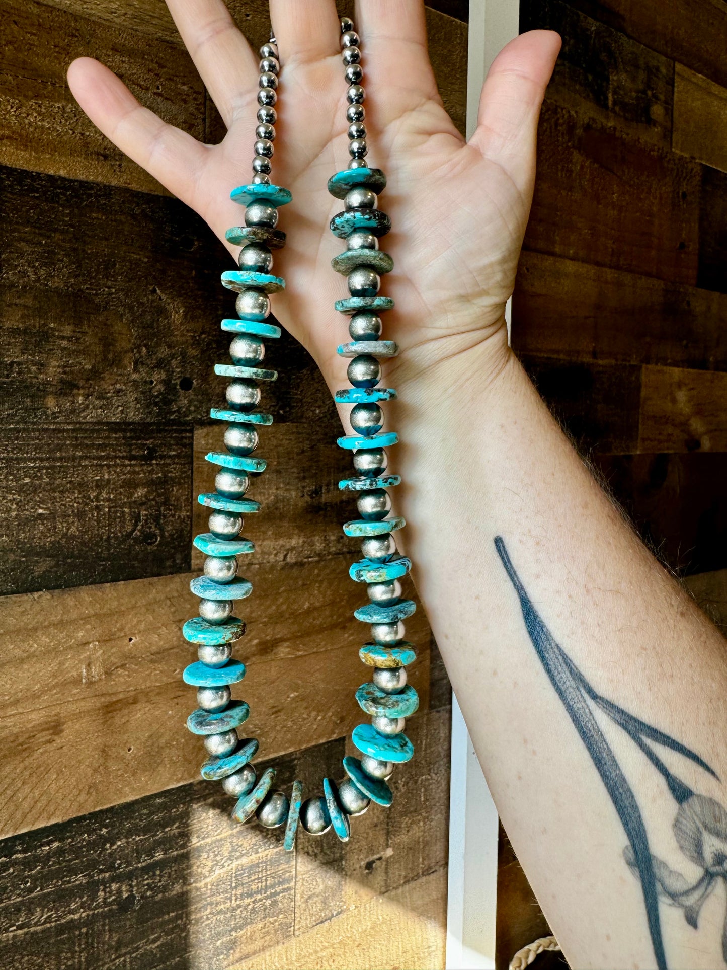 20 inch - NFR collection - sterling silver and turquoise