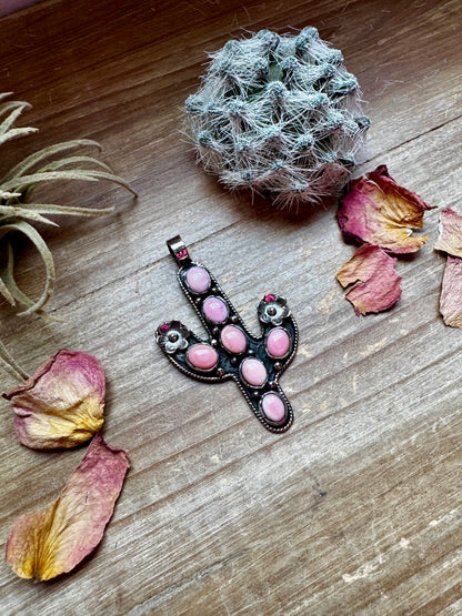 pink Conch Cactus Pendant