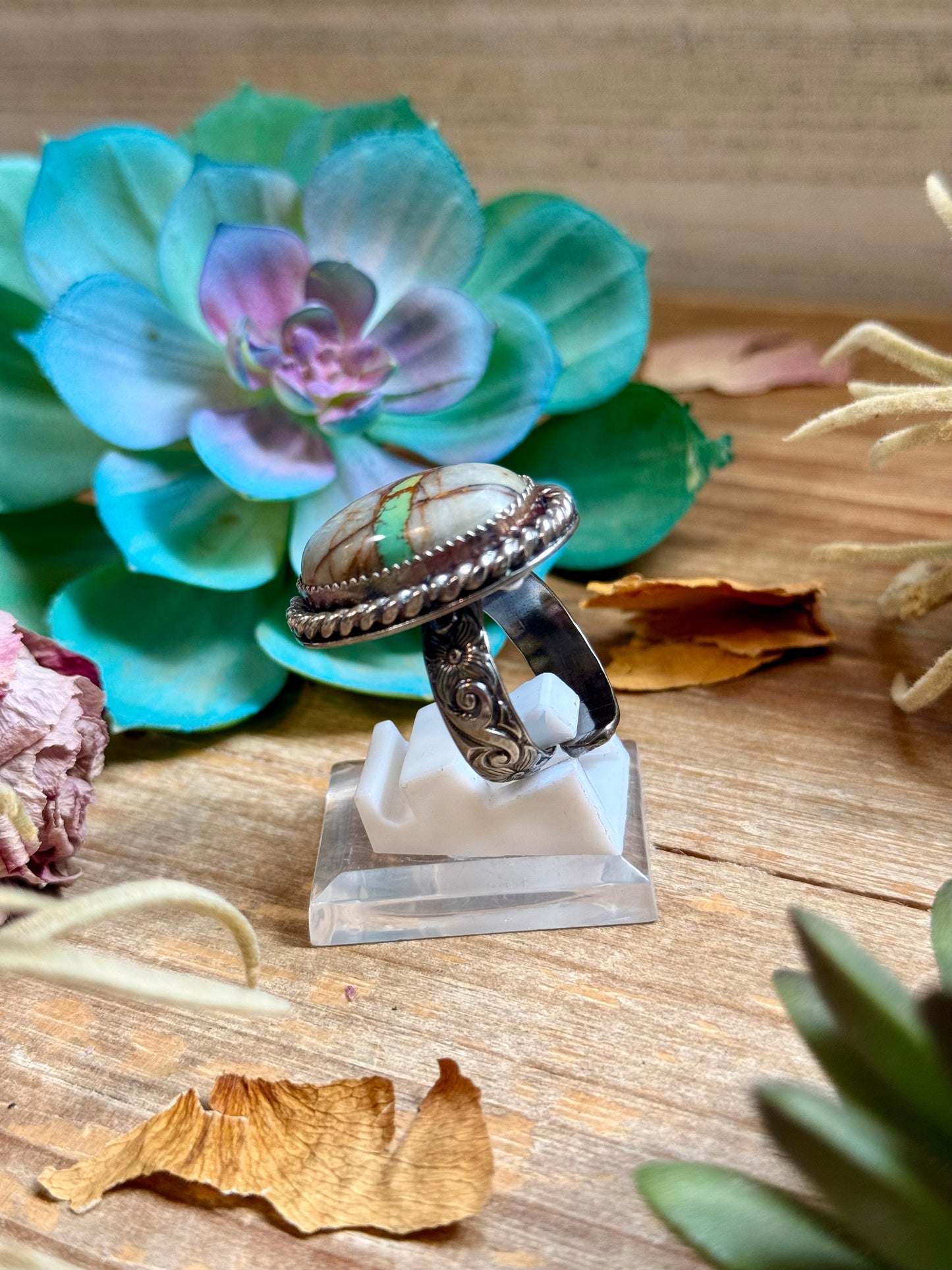 MJ Ring - Royston Ribbon Turquoise Ring