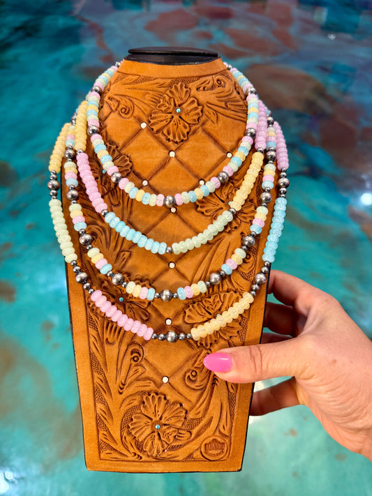 One Time Pieces – Colorful Glass & Sterling Silver Necklace Collection