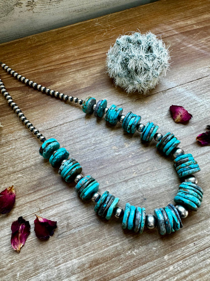 20 inch - NFR collection - sterling silver and turquoise