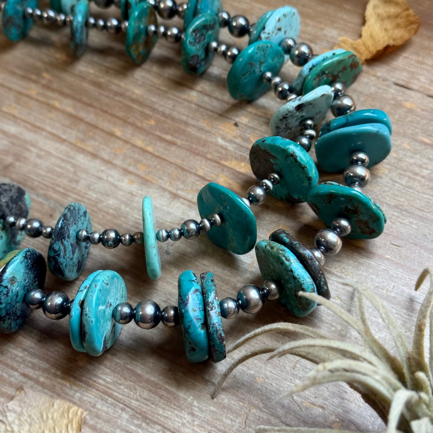 Jaci  Two-Necklace Graduated Blue-Green Turquoise Showstopper Stack