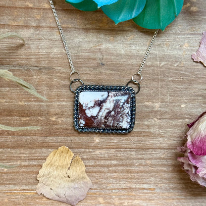 MJ Wild Horse Bar Necklace – Sterling Silver