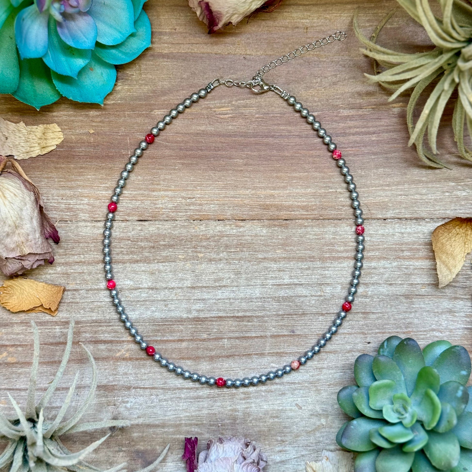 Sea sediment beads are not genuine turquoise or sterling silver and are reflected in the pricing of this collection.