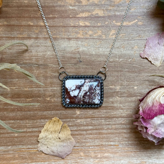 MJ Wild Horse Bar Necklace – Sterling Silver