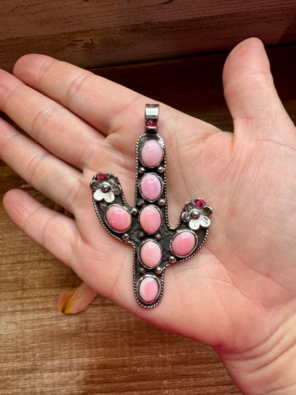 pink Conch Cactus Pendant