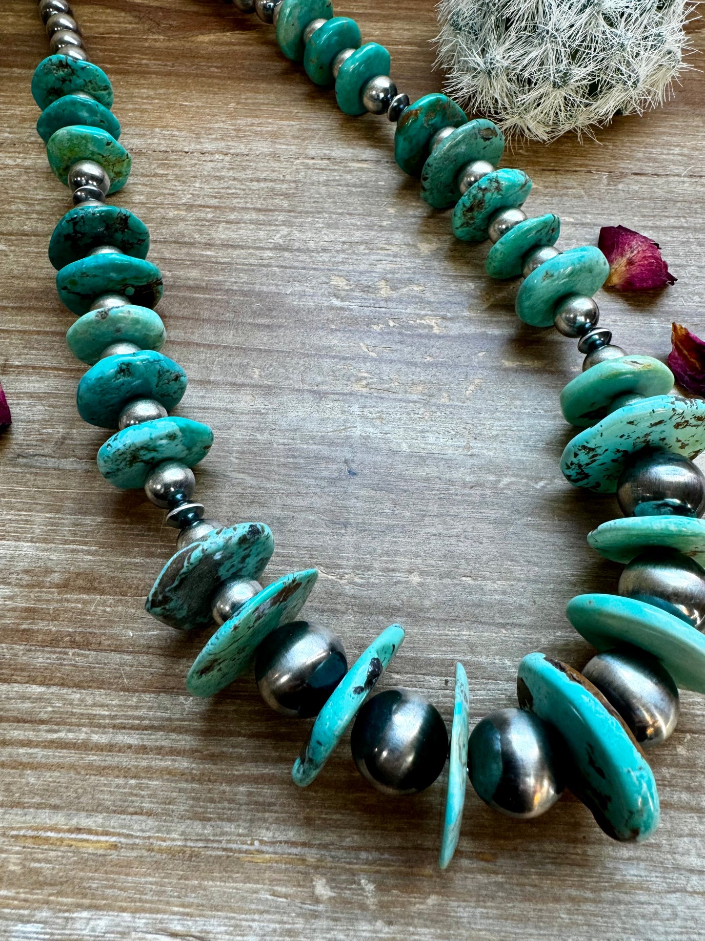 28 inch - NFR collection - sterling silver and turquoise