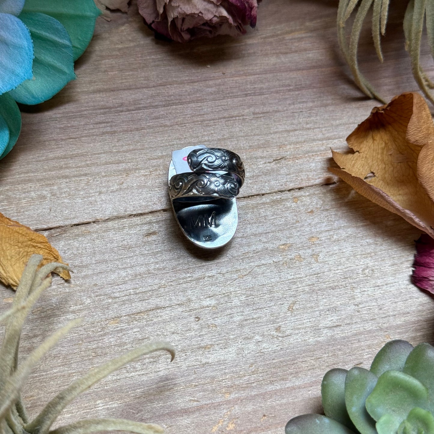 Mj Ring - Oval Turquoise Adjustable Ring