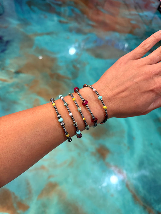 Jaci Set Sterling Silver & Natural Stone Bracelets - Pick Your Favorite