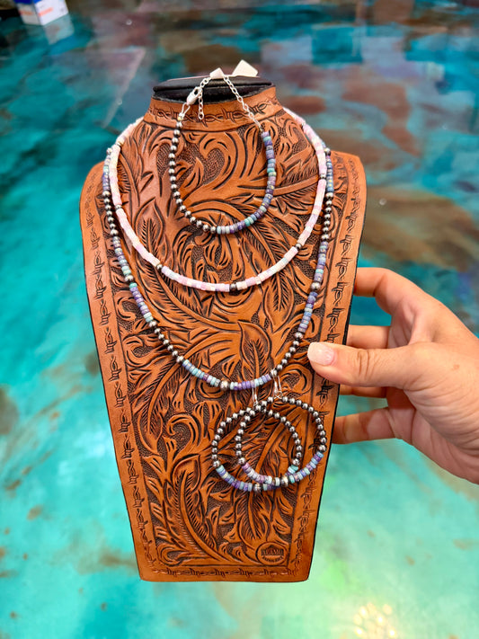 Jaci Set – Purple Dolomite & Sterling Silver