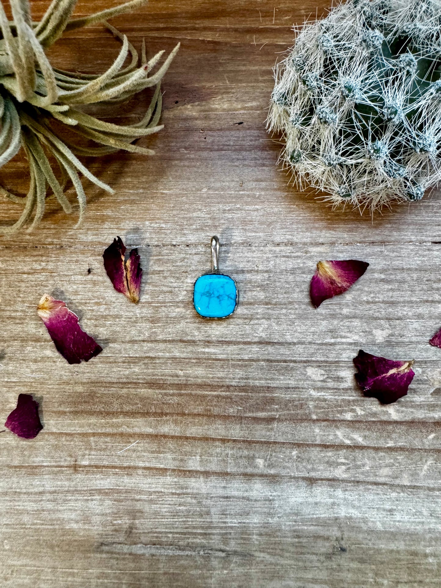 Smaller Pendant -Kingman Turquoise & Sterling Silver