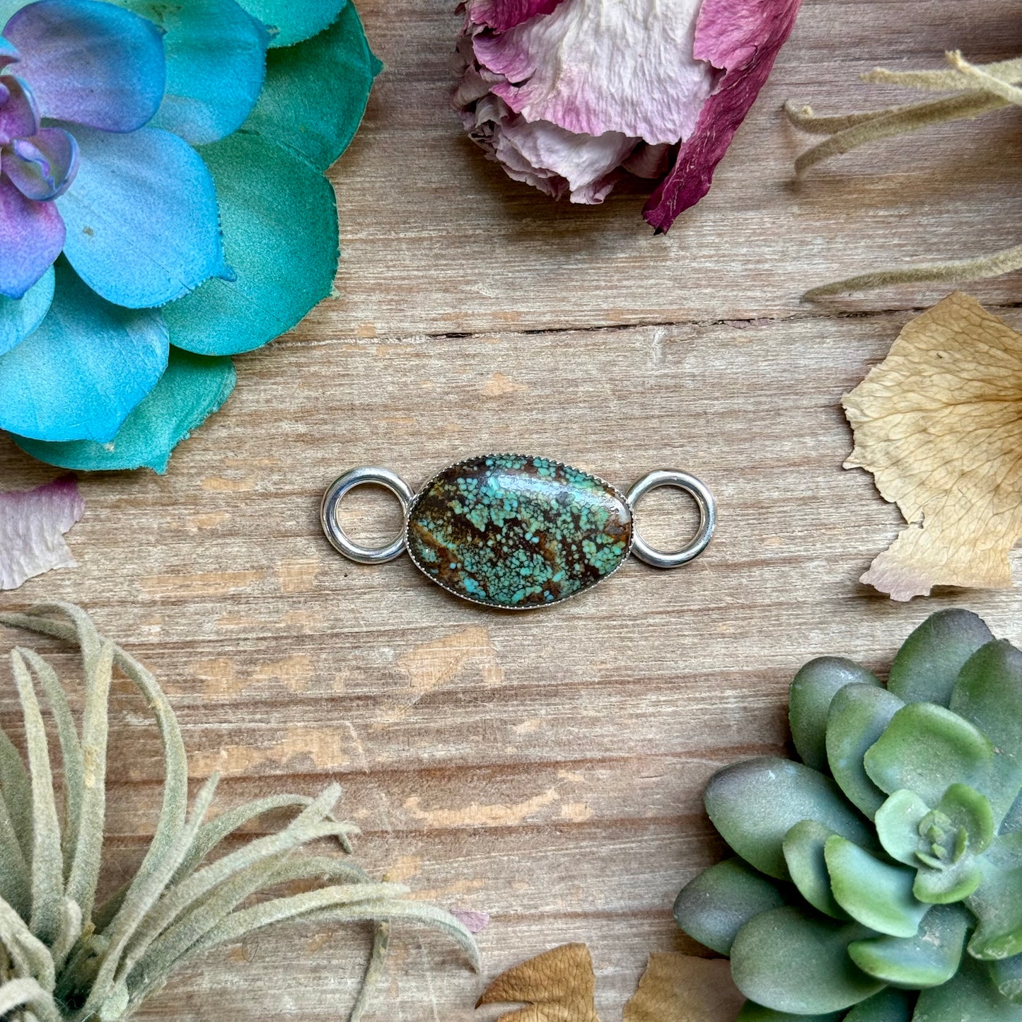 Turquoise Twilly Scarf Slide – Sterling Silver