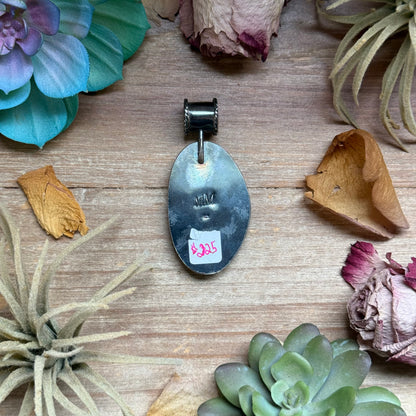 MJ Pendant - Big Blue FreeForm Pendant Fit 8mm