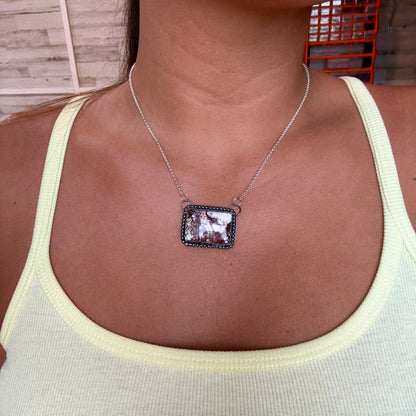 MJ Wild Horse Bar Necklace – Sterling Silver