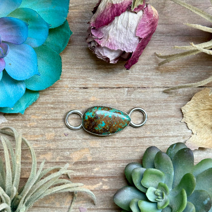 Turquoise Twilly Scarf Slide – Sterling Silver