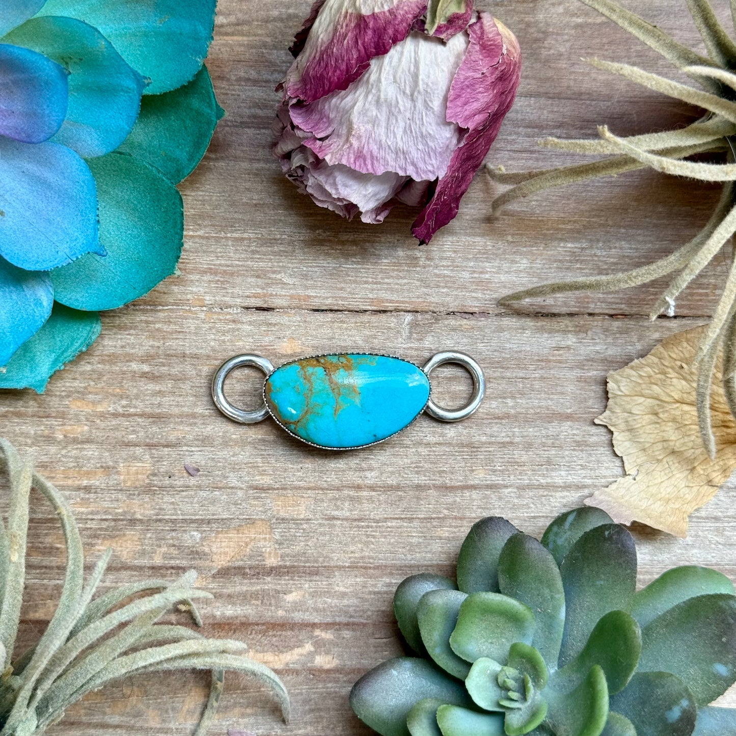 Turquoise Twilly Scarf Slide – Sterling Silver