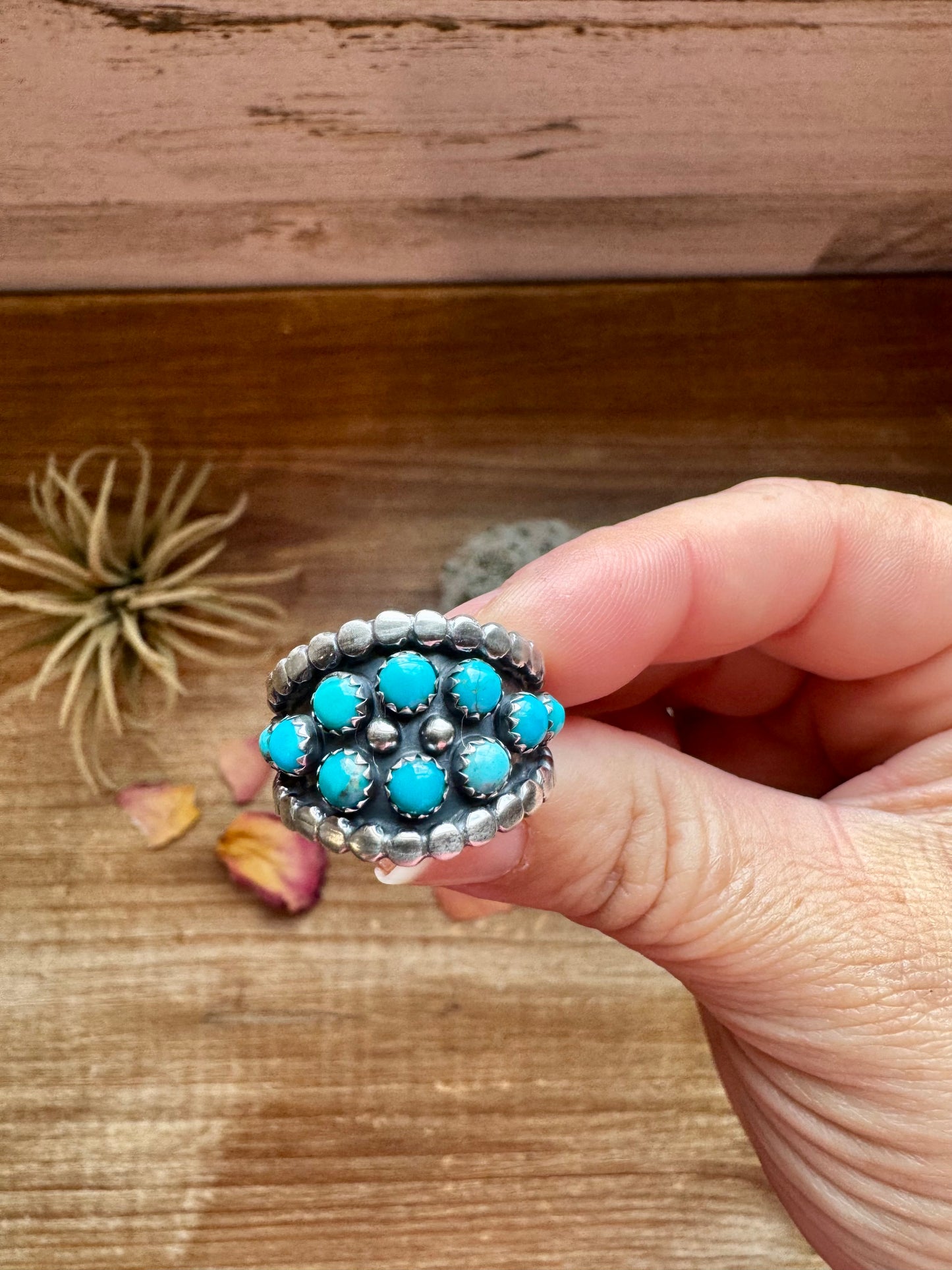 Ring - Pick Your Size - Kingman Turquoise & Sterling Silver