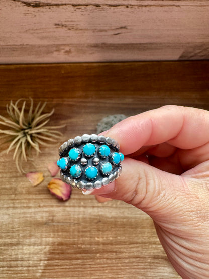 Ring - Pick Your Size - Kingman Turquoise & Sterling Silver