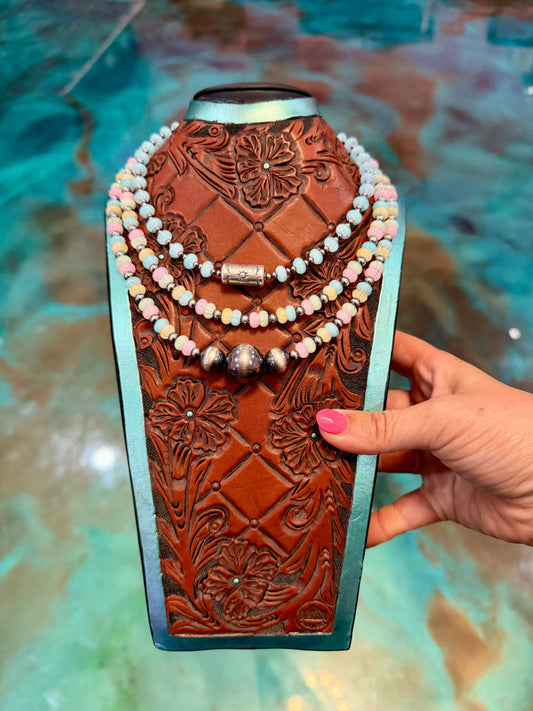Jaci Collection – Colorful Glass & Sterling Silver Necklaces