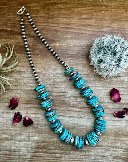 20 inch - NFR collection - sterling silver and turquoise