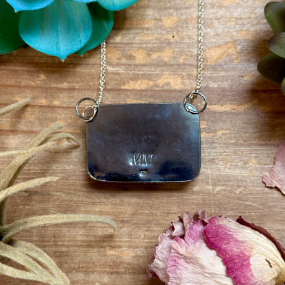 MJ White Buffalo Bar Necklace – Sterling Silver