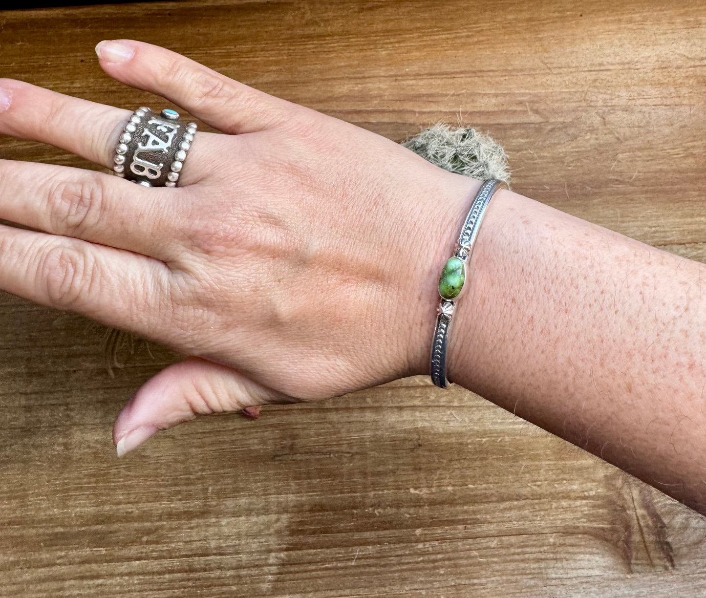 Cuff Bracelet - Sonoran Turquoise & Sterling Silver option II