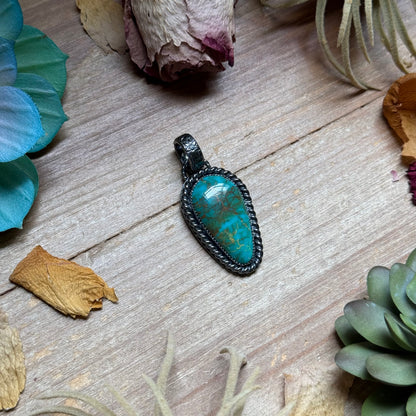 MJ Pendant - Teardrop Turquoise - Fit 6mm