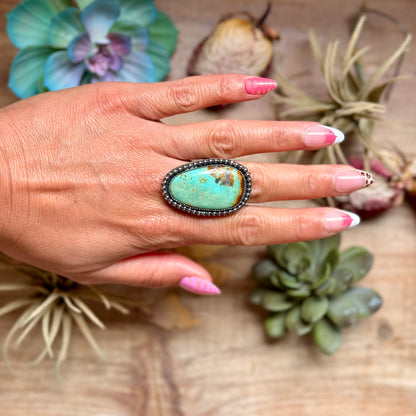 MJ Turquoise Ring – Sterling Silver