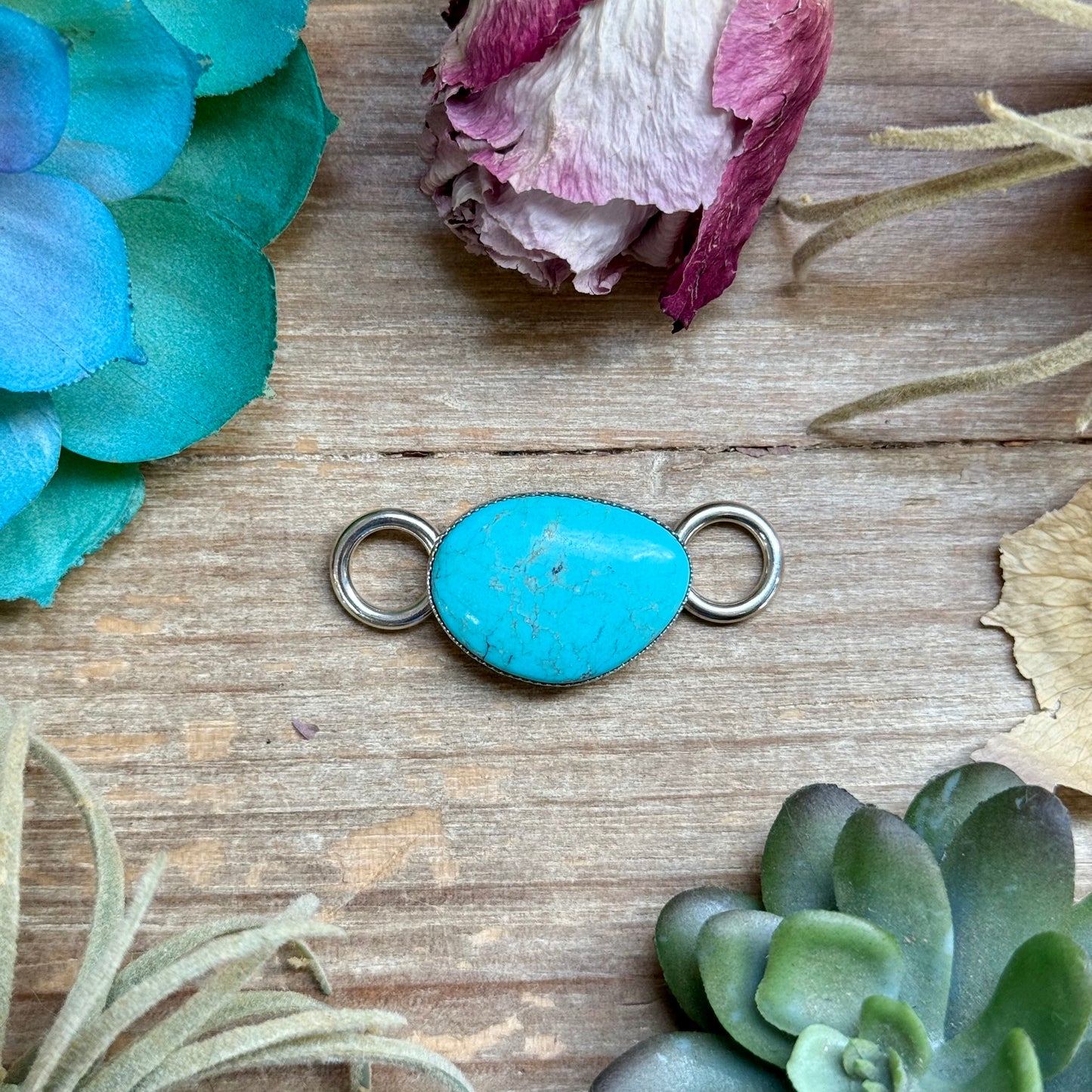 Turquoise Twilly Scarf Slide – Sterling Silver