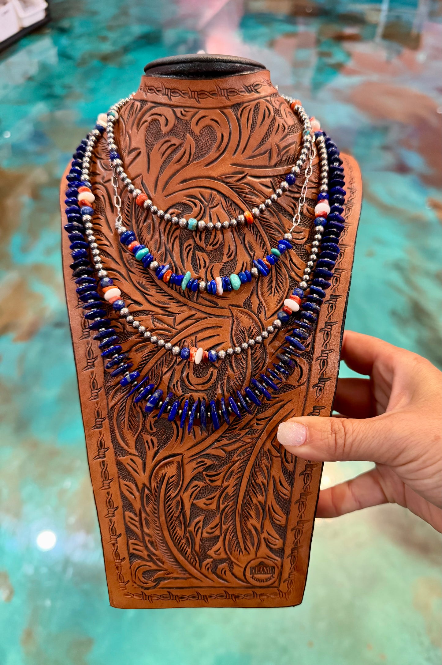 Jaci Stack – Lapis, and red Spiny