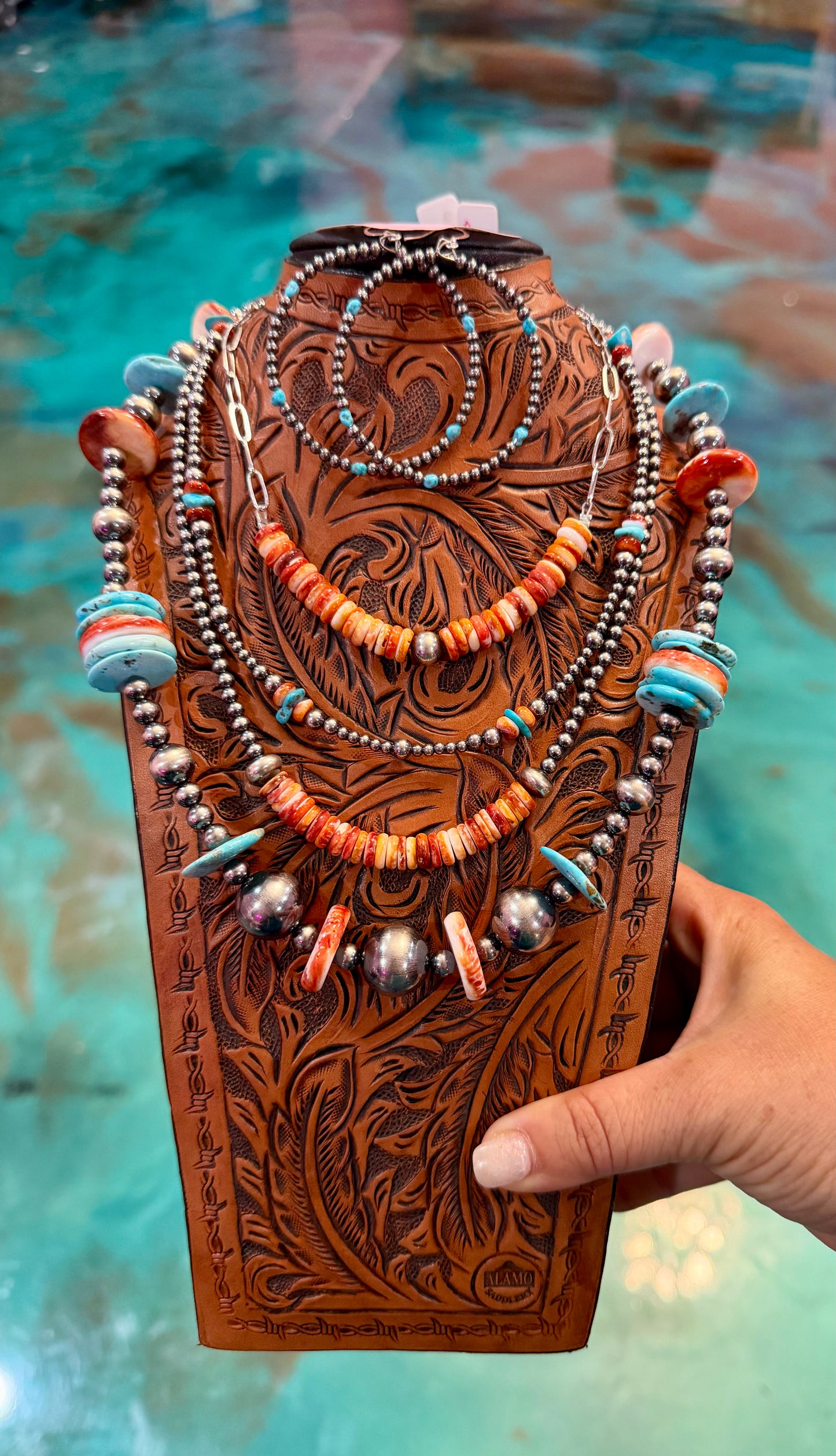 Jaci Collection – Spiny Oyster & Sleeping Beauty Turquoise