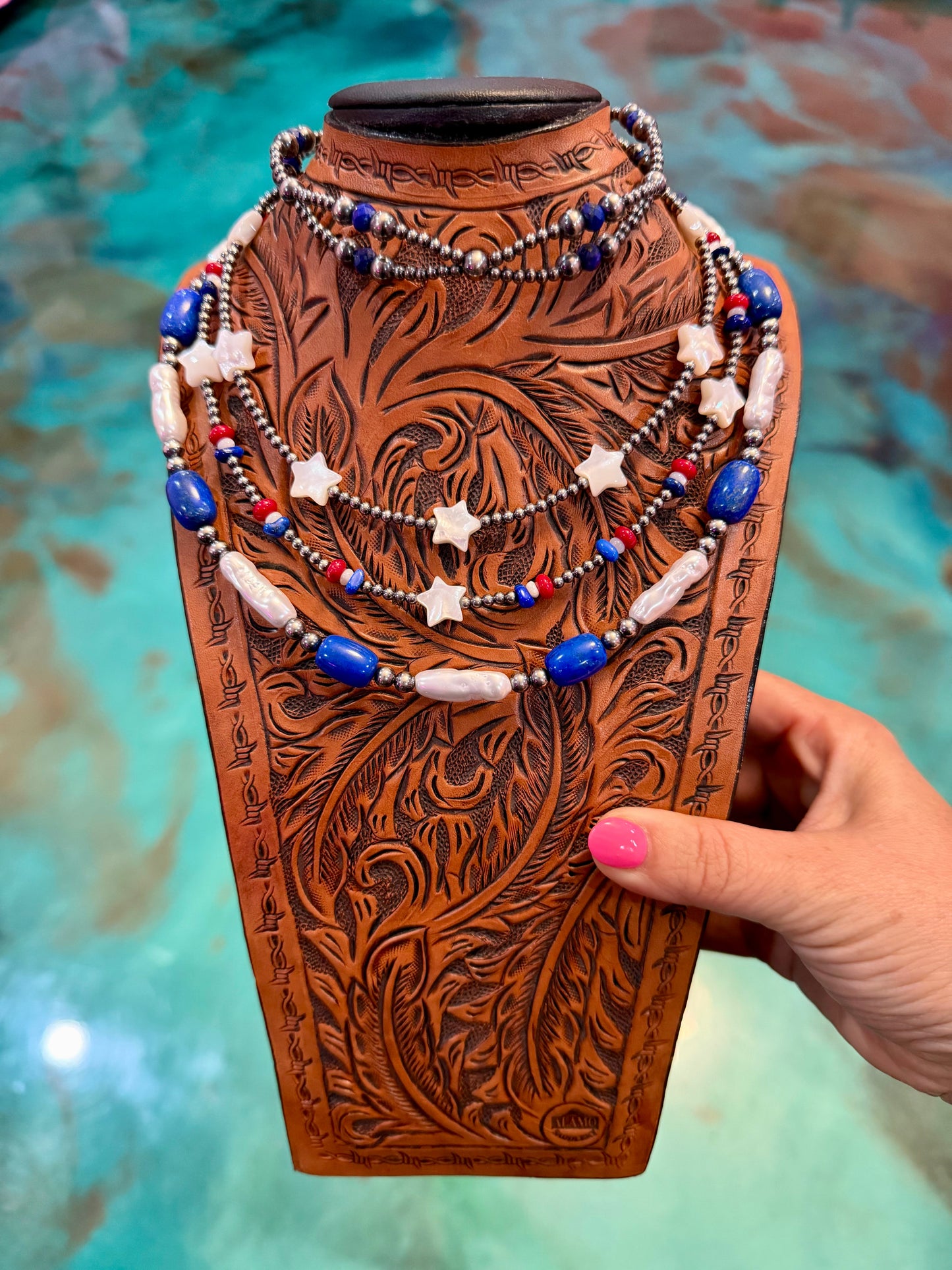 Jaci Collection – Sterling Silver, Lapis & Pearl Necklaces – Pick Your Favorite