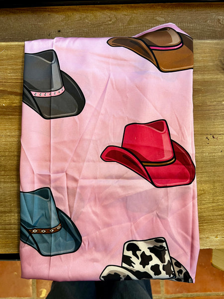 Pink Wild Rag Cowboy Hat