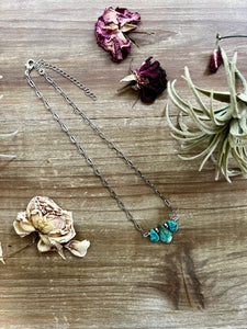 14 inch high quality turquoise and Navajo on chain