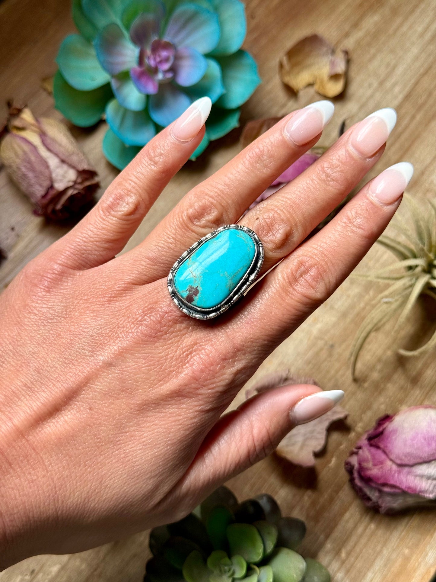 Sterling Silver One-Stone Adjustable Ring – Handmade In-House by The Bijoux FAB