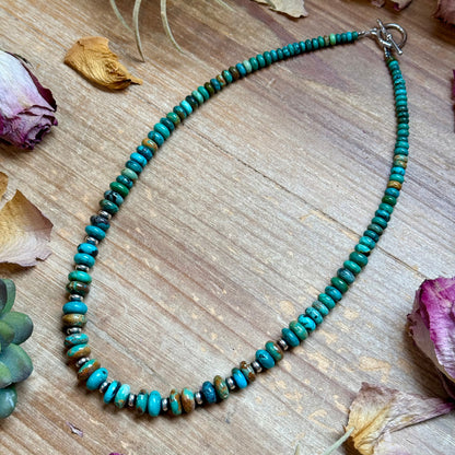 Sterling Silver Saucer Necklace – 19” – 5 mm Rondelle Beads