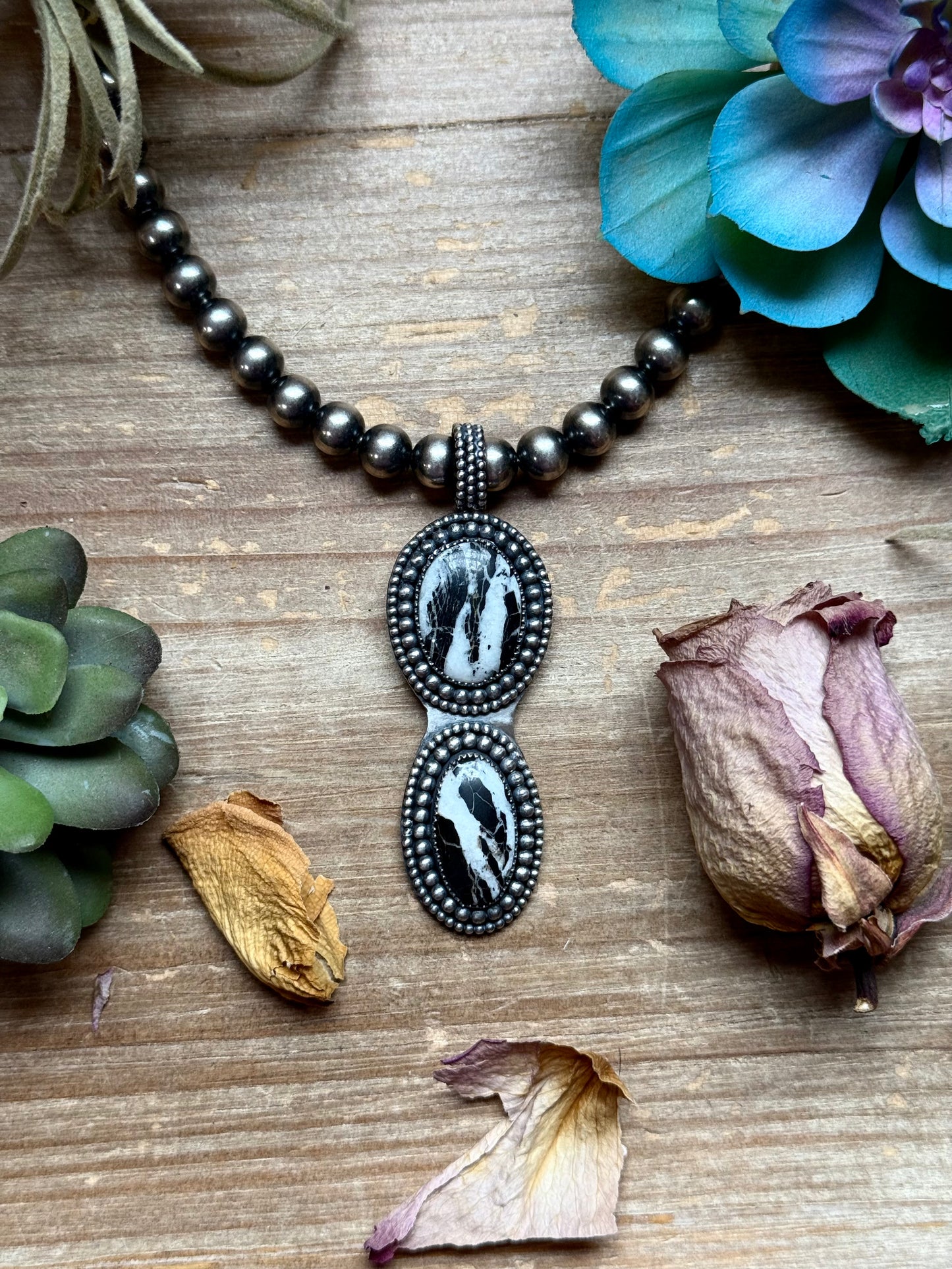 White Buffalo Pendant – Sterling Silver – Fits Up To 8 mm Pearls – Made by The Bijoux FAB