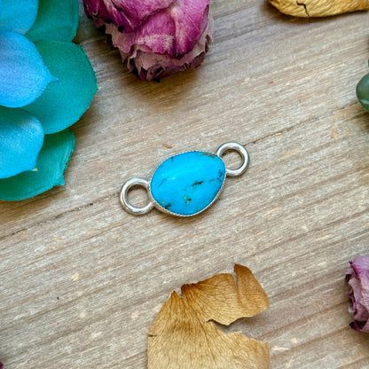 Twilly Scarf Accessory with Real Turquoise & Sterling – Made by The Bijoux FAB