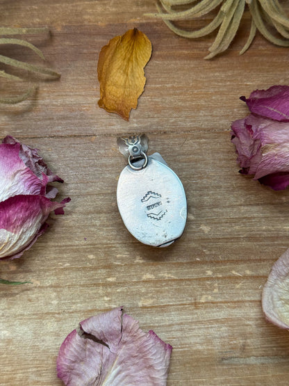 Golden Hills Turquoise Sterling Silver Pendant