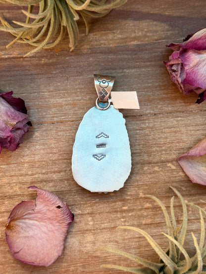 Kingman Turquoise Sterling Silver Pendant