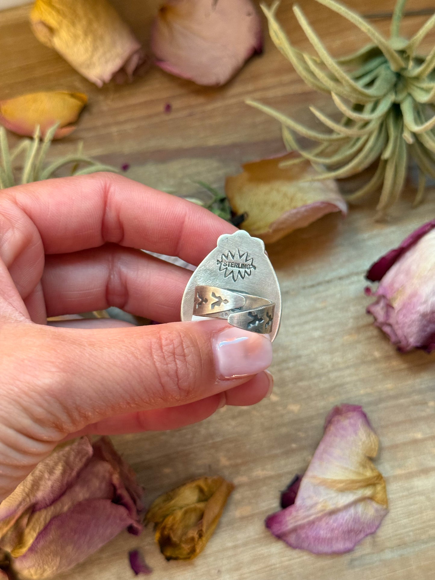 Golden Hills Turquoise Sterling Silver Ring – Adjustable