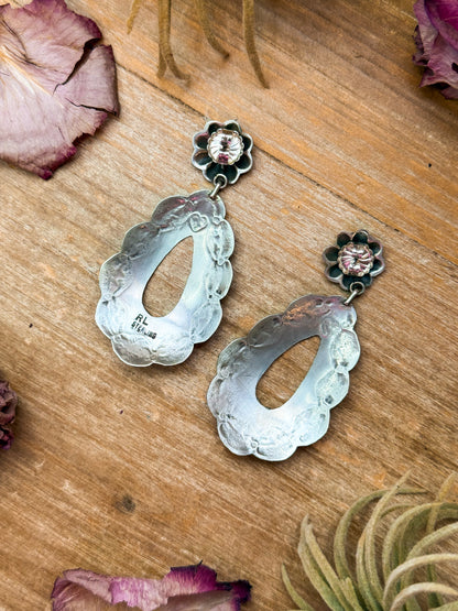 Sterling Silver Teardrop Earrings – Native Made by Rita Lee